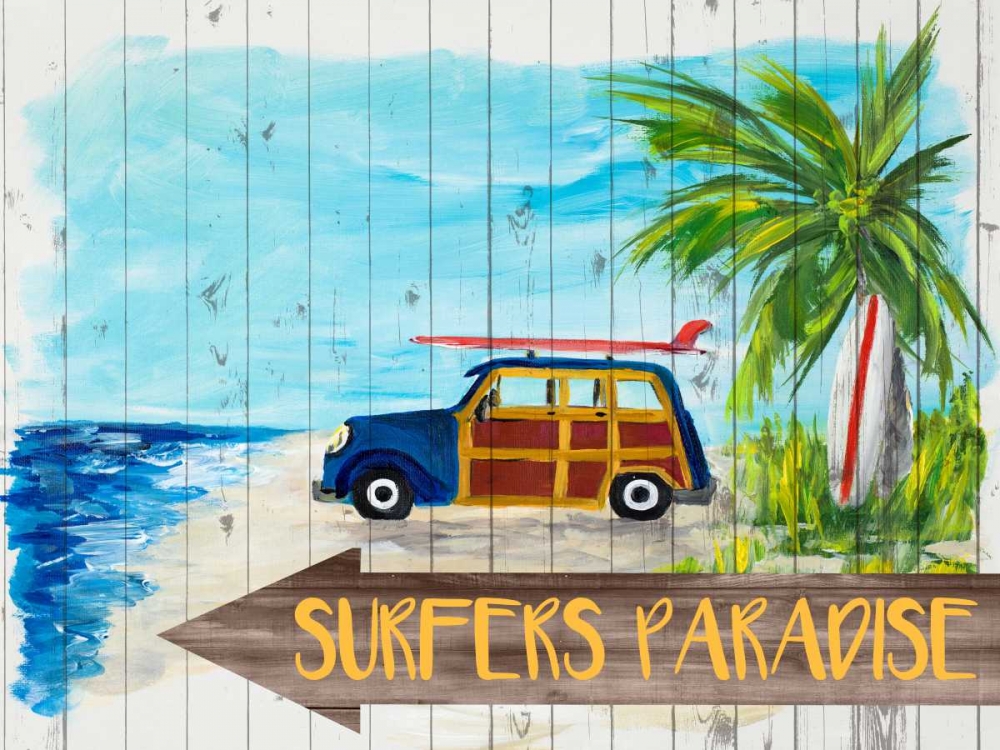 Surfers Paradise art print by Julie DeRice for $57.95 CAD