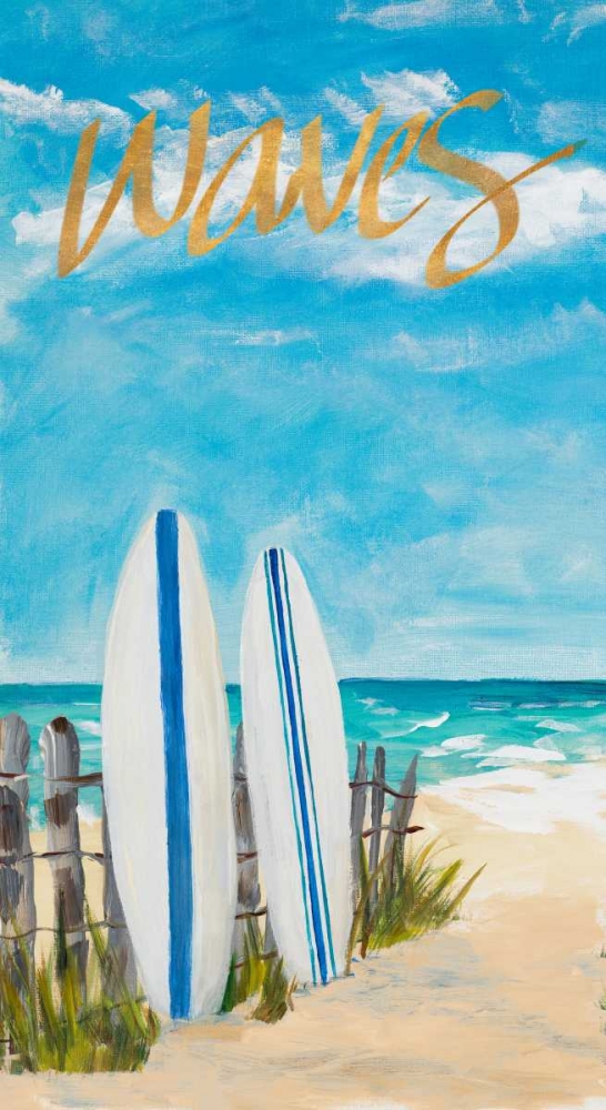Waves and Surf art print by Julie DeRice for $57.95 CAD
