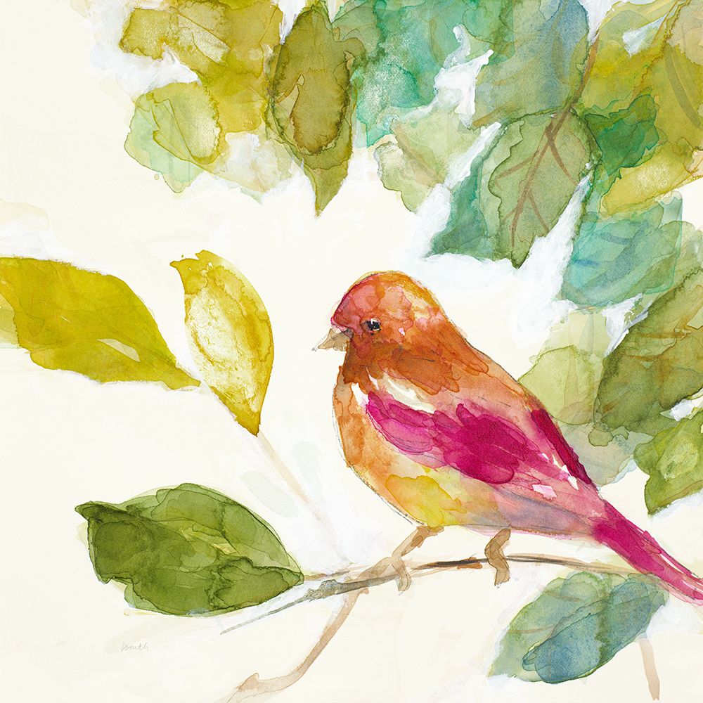 Bird in a Tree IV  (magenta) art print by Lanie Loreth for $57.95 CAD
