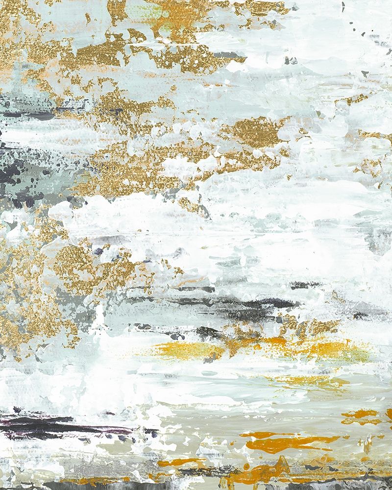 Gold Magic Vertical Abstract II art print by Patricia Pinto for $57.95 CAD