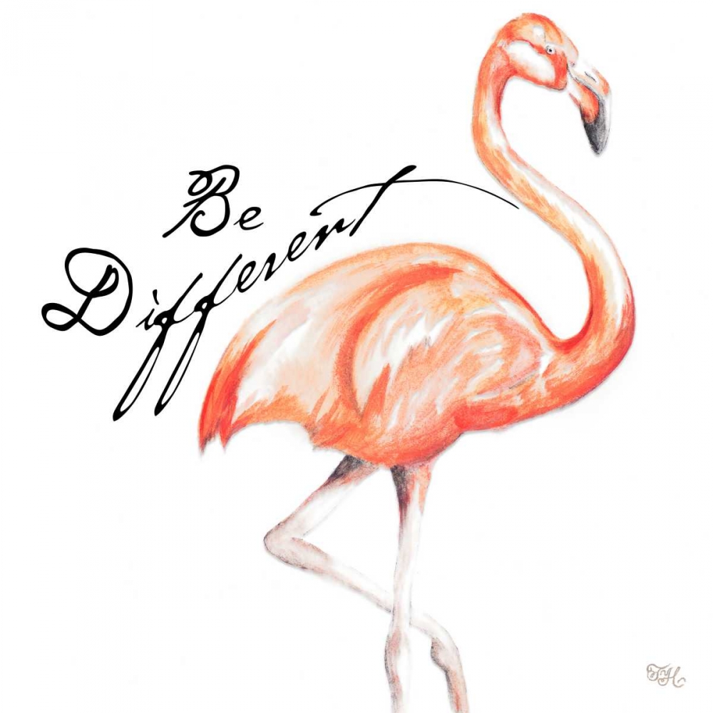 Be Different Flamingo I art print by Tiffany Hakimipour for $57.95 CAD