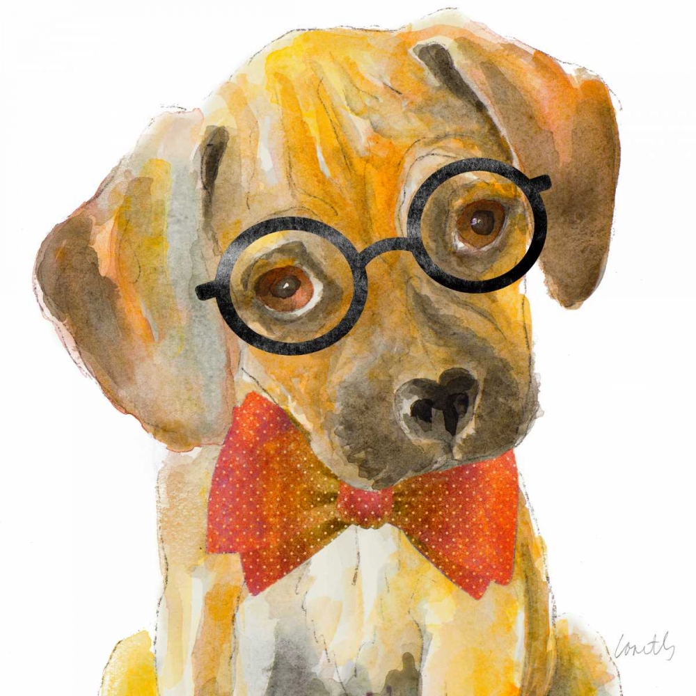 Nerd Pup Square art print by Lanie Loreth for $57.95 CAD
