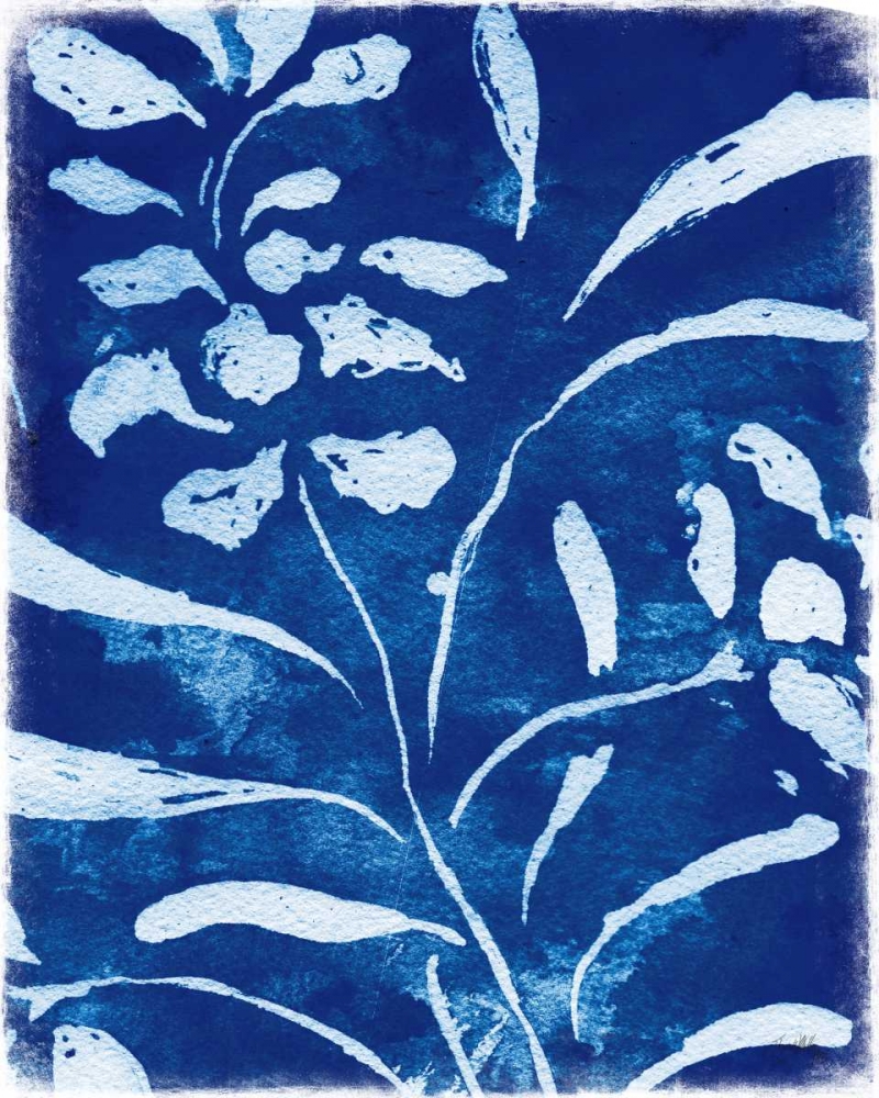 Azure Flora I art print by Elizabeth Medley for $57.95 CAD