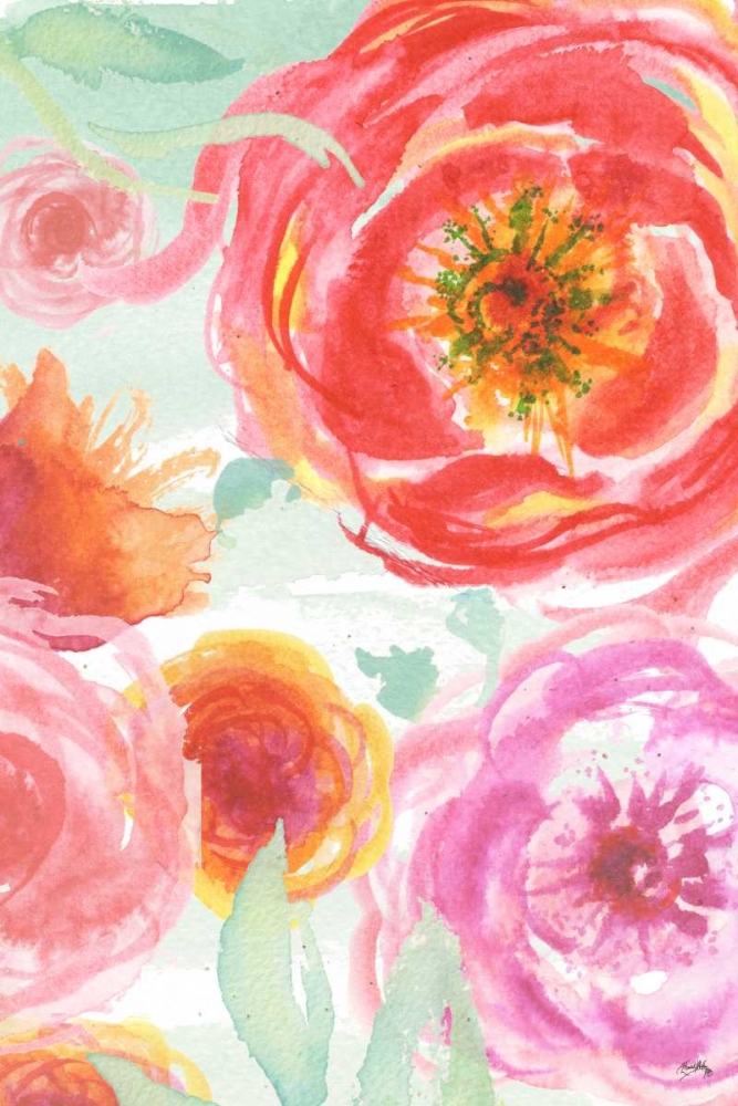 Colorful Roses I art print by Elizabeth Medley for $57.95 CAD