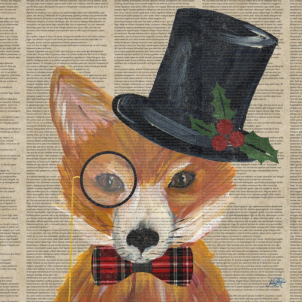 Holiday Animals III art print by Julie DeRice for $57.95 CAD