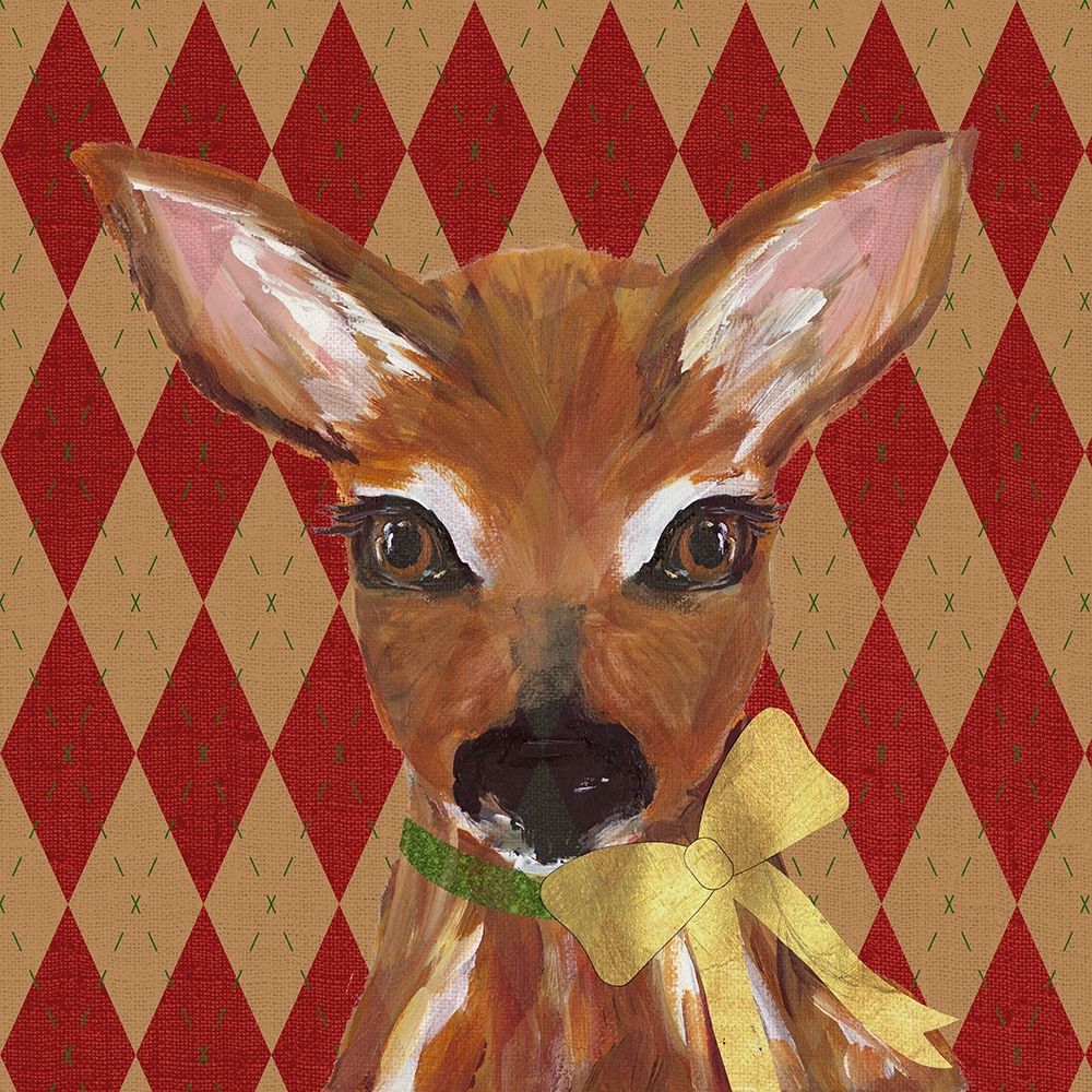 Holiday Animals II art print by Julie DeRice for $57.95 CAD