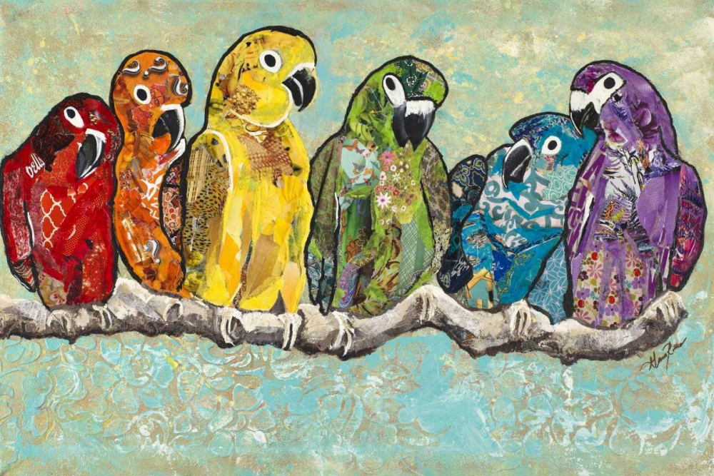 Flock of Colors art print by Gina Ritter for $57.95 CAD