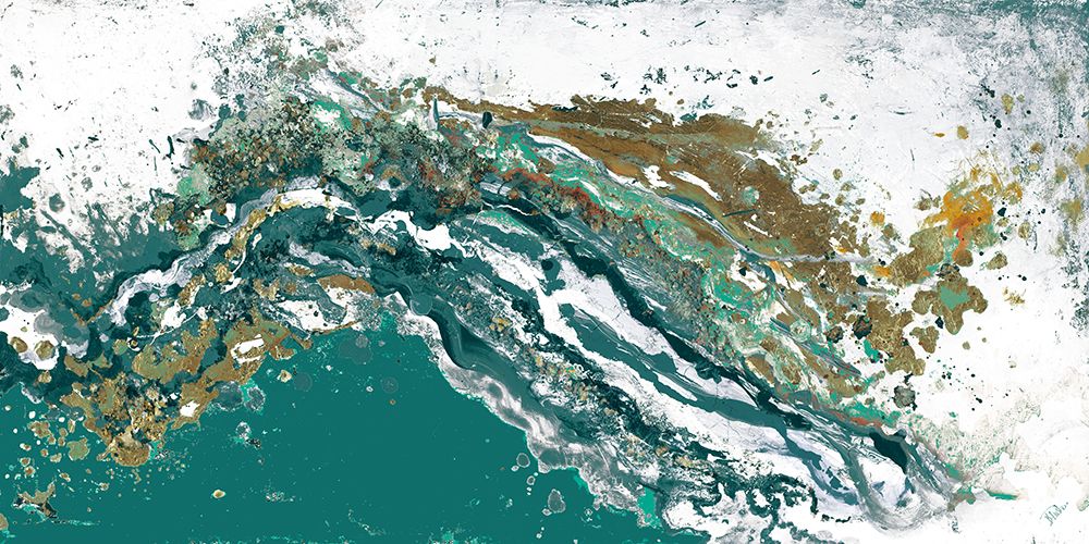 Turquoise Turbulence art print by Patricia Pinto for $57.95 CAD
