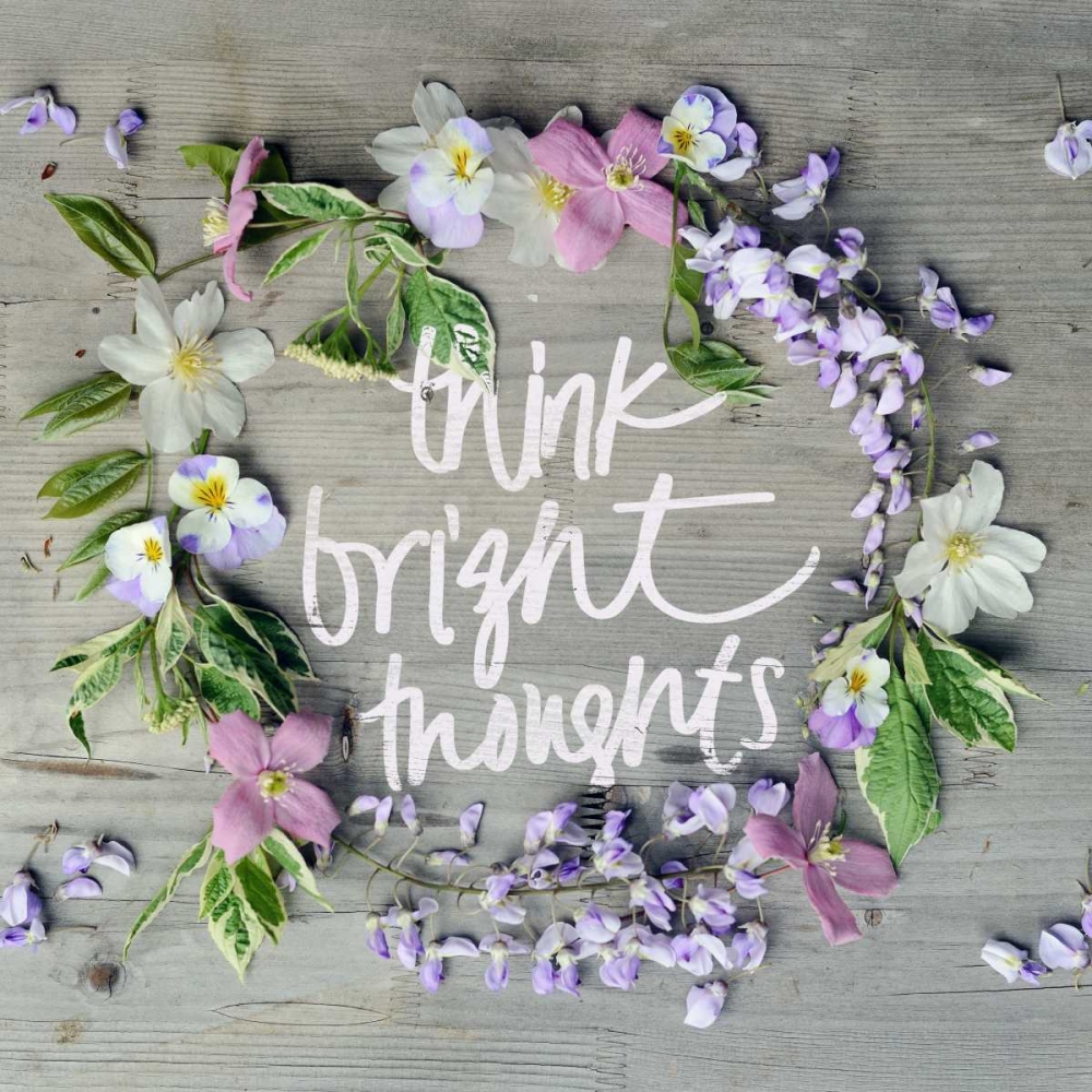 Think Bright Thoughts art print by Sarah Gardner for $57.95 CAD