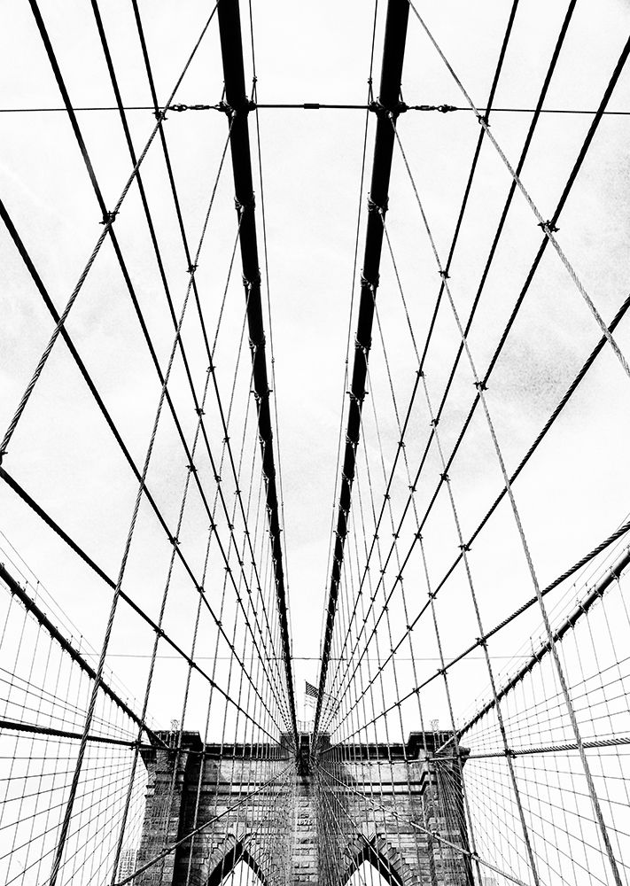 Brooklyn Bridge Black And White art print by Bill Carson Photography for $57.95 CAD