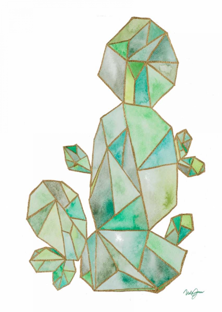 Origami Desert Cactus art print by Nola James for $57.95 CAD