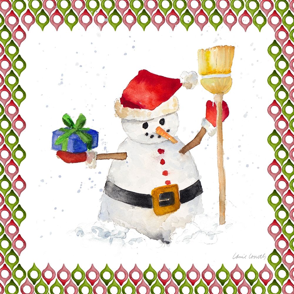 Christmas Snowman III art print by Lanie Loreth for $57.95 CAD