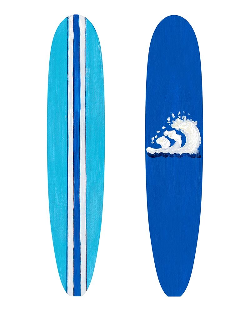 Blue Surf Boards art print by Julie DeRice for $57.95 CAD