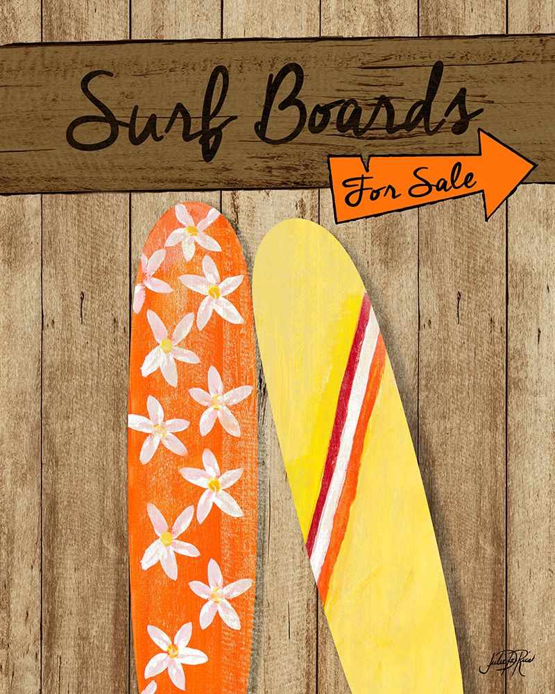 Surf Boards For Sale art print by Julie DeRice for $57.95 CAD