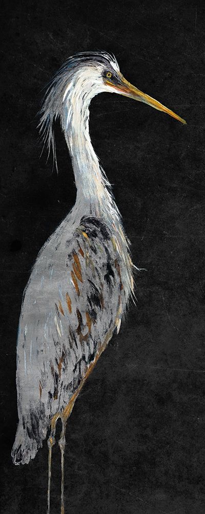 Heron on Black II art print by Julie DeRice for $57.95 CAD