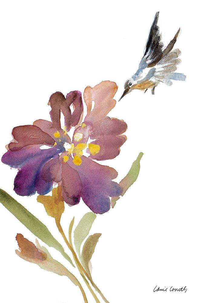 Iris and Hummingbird art print by Lanie Loreth for $57.95 CAD