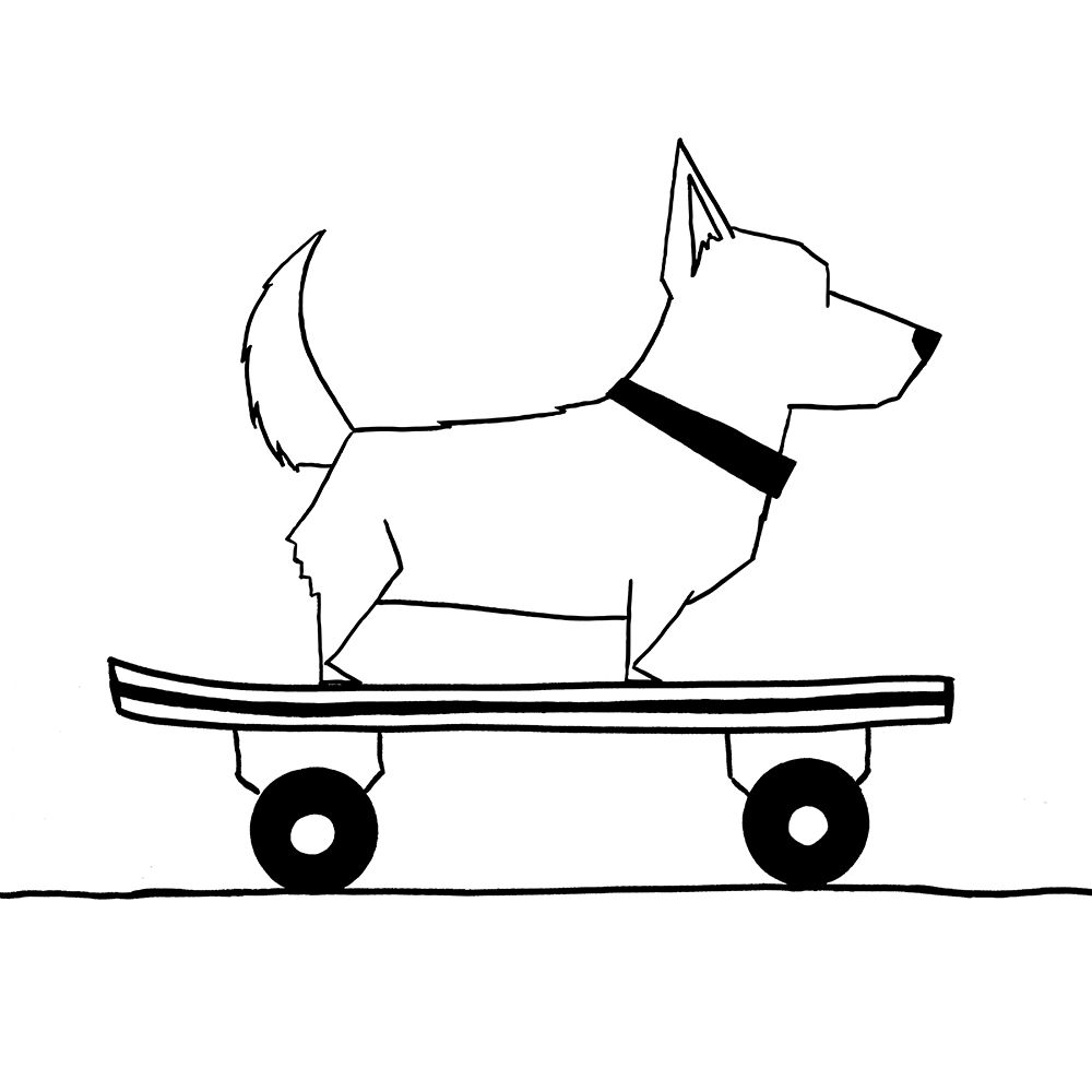 Fur on Wheels I art print by Hugo Edwins for $57.95 CAD
