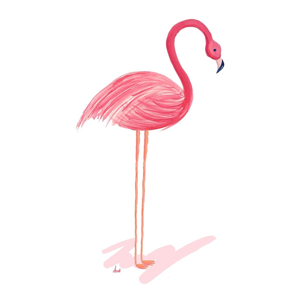 Flamingo Walk I art print by Andi Metz for $57.95 CAD