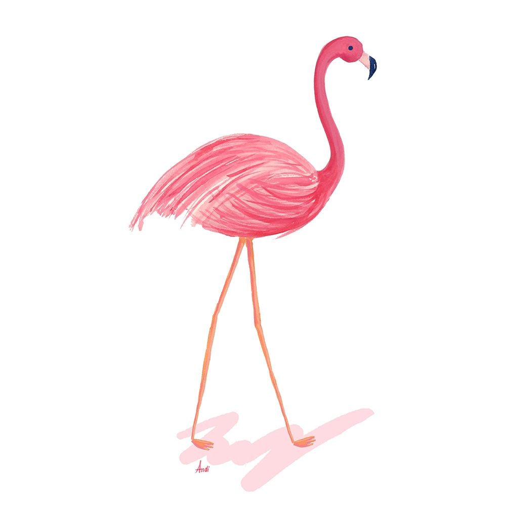 Flamingo Walk III art print by Andi Metz for $57.95 CAD