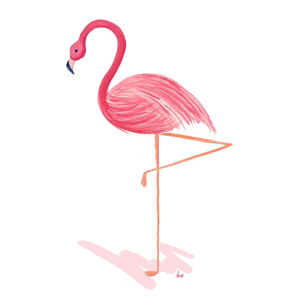 Flamingo Walk II art print by Andi Metz for $57.95 CAD