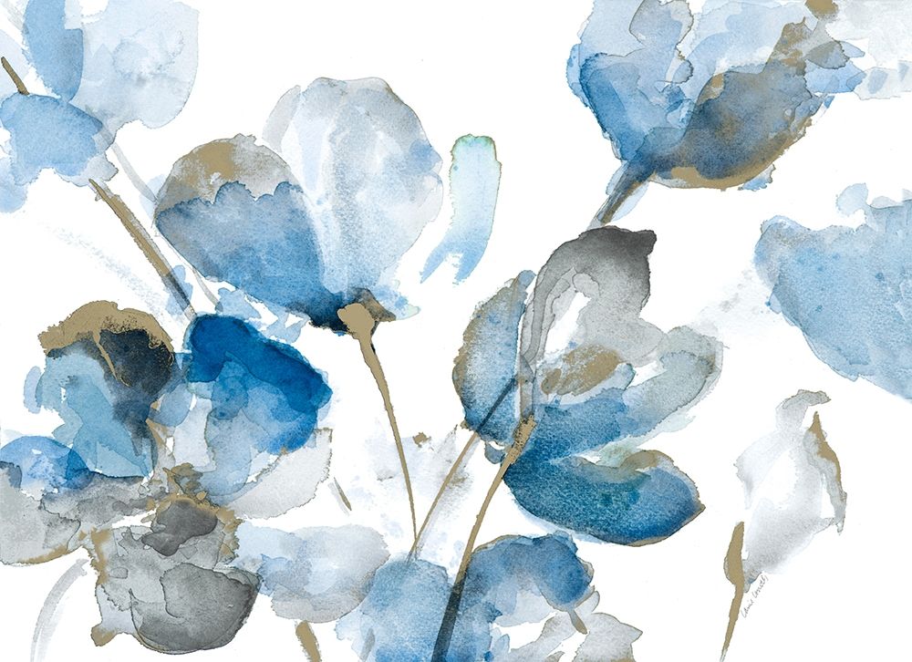 Blue Abstract Floral I art print by Lanie Loreth for $57.95 CAD