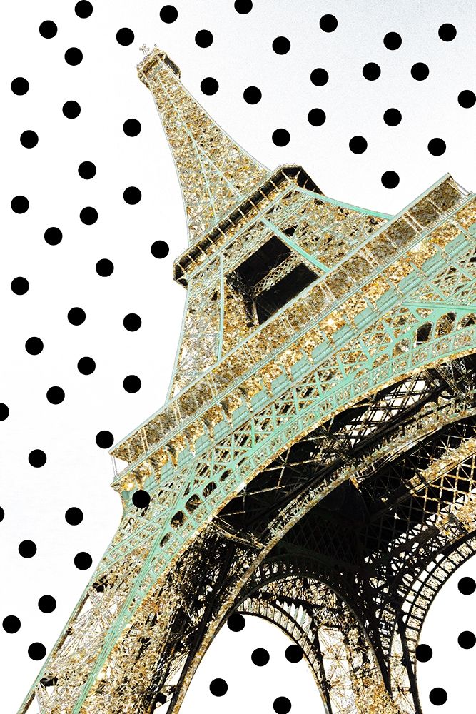 Eiffel Tower with Glitter art print by Emily Navas for $57.95 CAD
