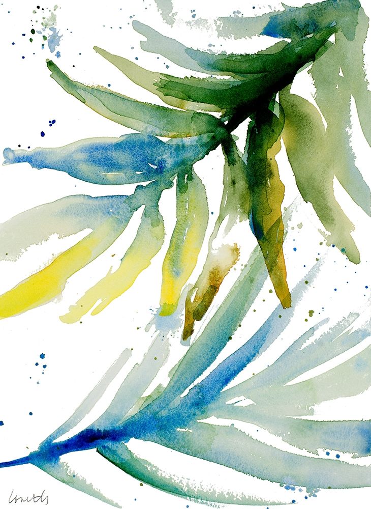 Blue Green Palm Fronds II art print by Lanie Loreth for $57.95 CAD