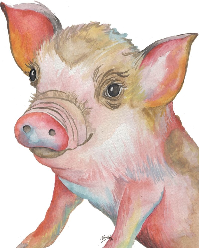 Pig II art print by Elizabeth Medley for $57.95 CAD