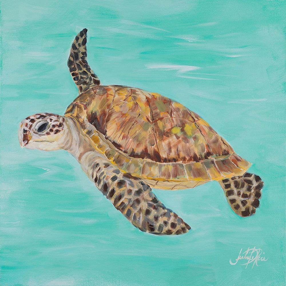 Sea Turtle II art print by Julie DeRice for $57.95 CAD