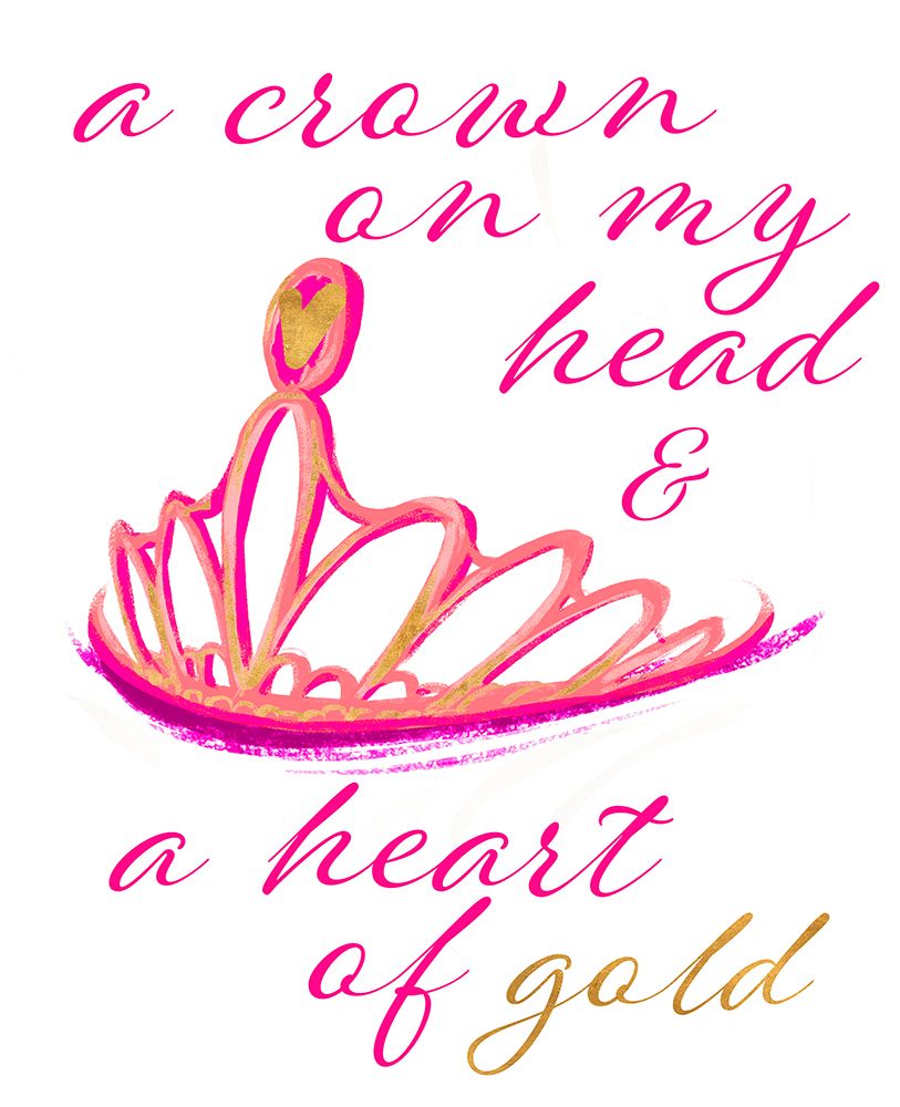 Crown And Heart art print by SD Graphics Studio for $57.95 CAD