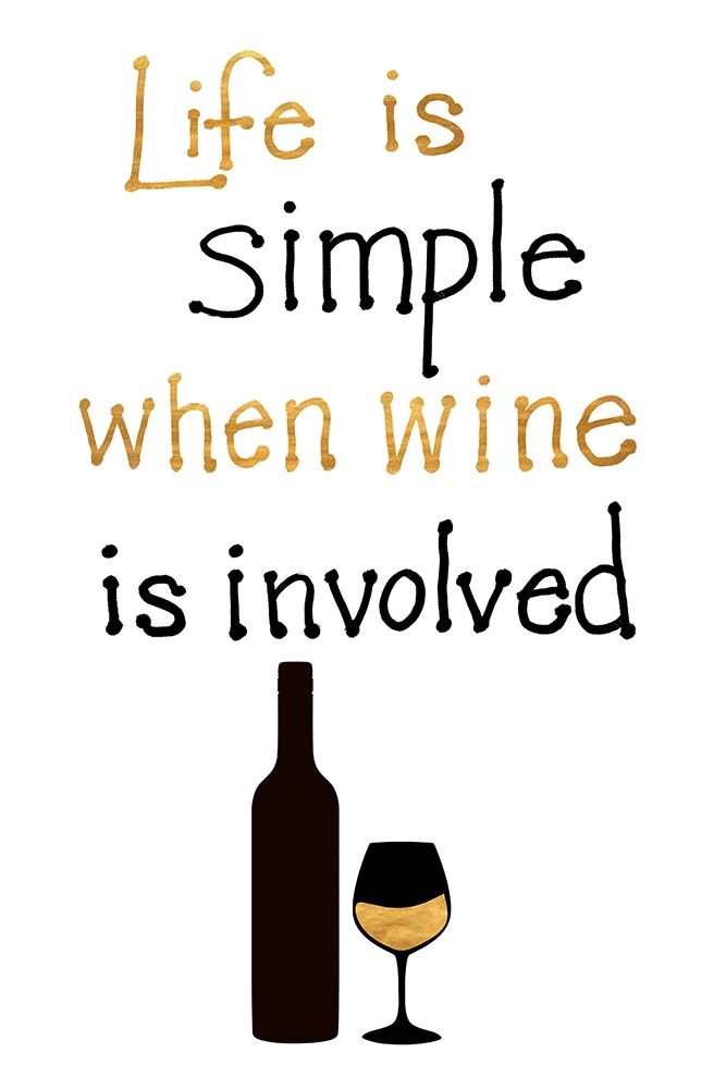 Simple Life with Wine art print by SD Graphics Studio for $57.95 CAD