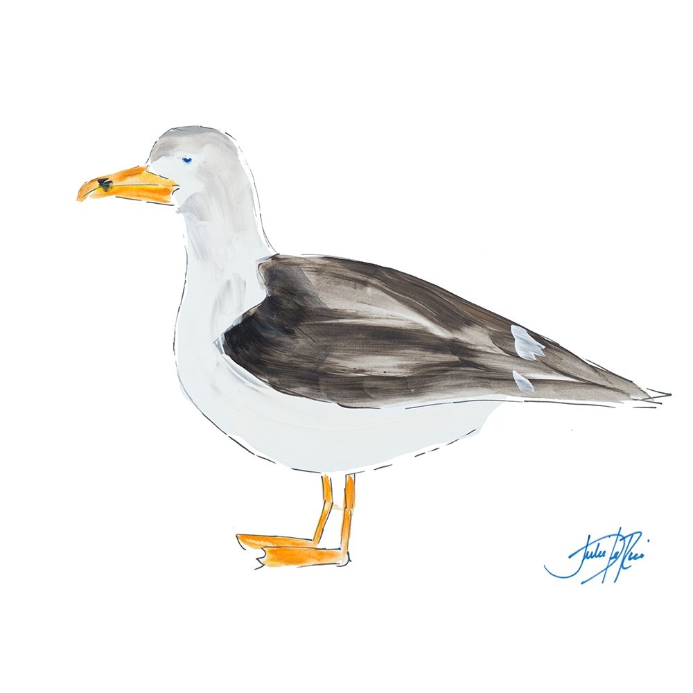 Seagull on White art print by Julie DeRice for $57.95 CAD