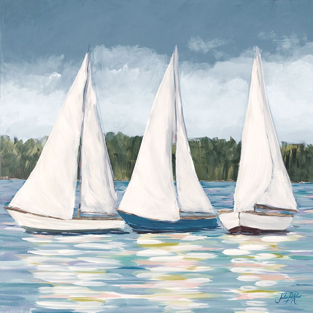 Soft Sail I art print by Julie DeRice for $57.95 CAD