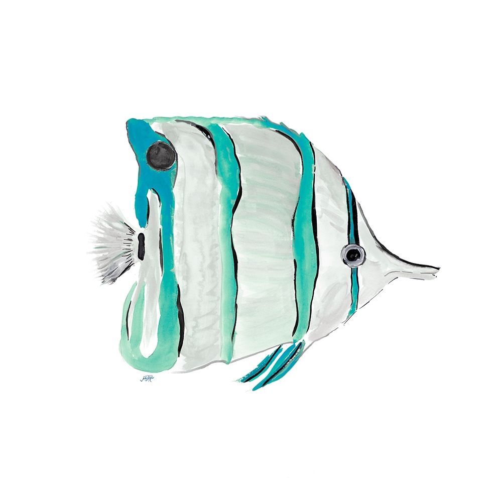 Seafoam Fish I art print by Julie DeRice for $57.95 CAD