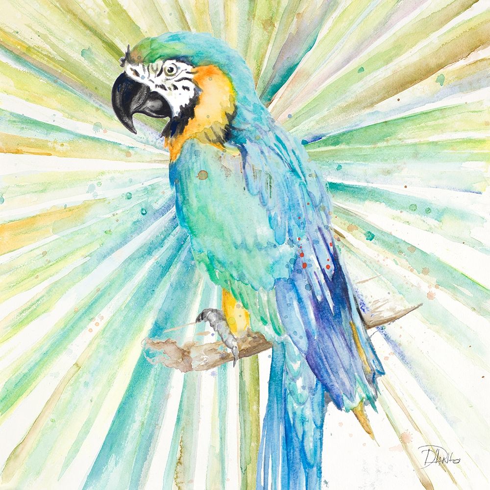Bright Tropical Parrot art print by Patricia Pinto for $57.95 CAD