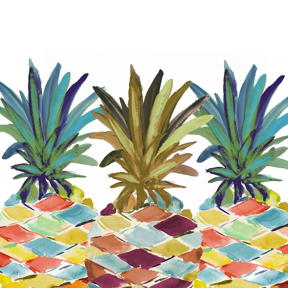 Pumped Up Pineapples art print by Julie DeRice for $57.95 CAD