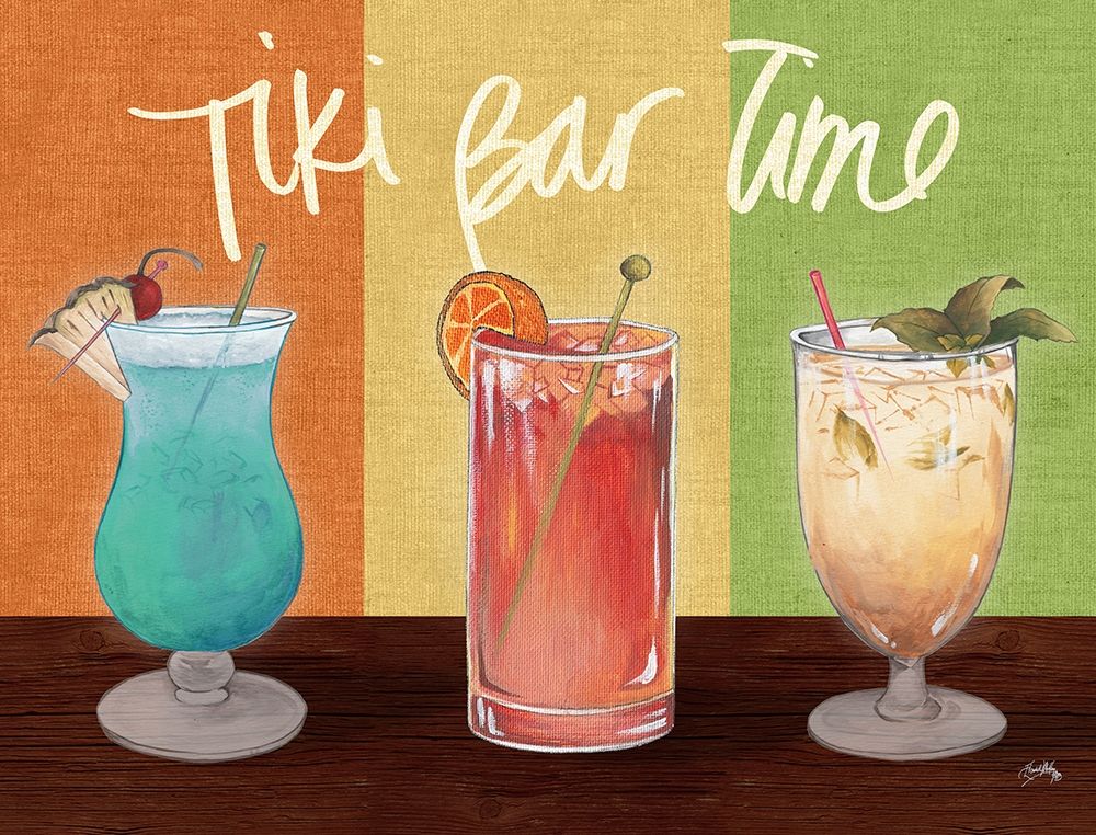 Tiki Bar Time art print by Elizabeth Medley for $57.95 CAD