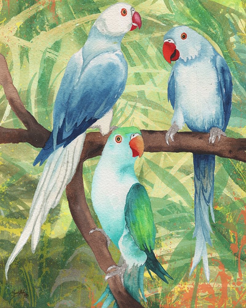 Tropical Birds I art print by Elizabeth Medley for $57.95 CAD