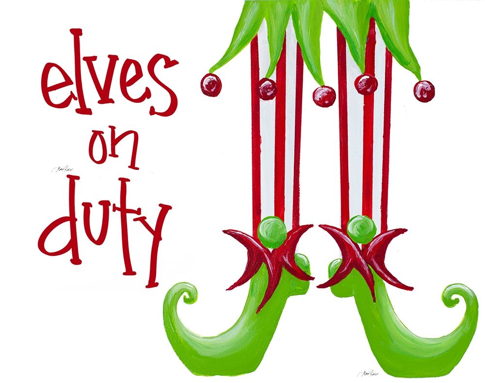 Elves on Duty art print by Gina Ritter for $57.95 CAD