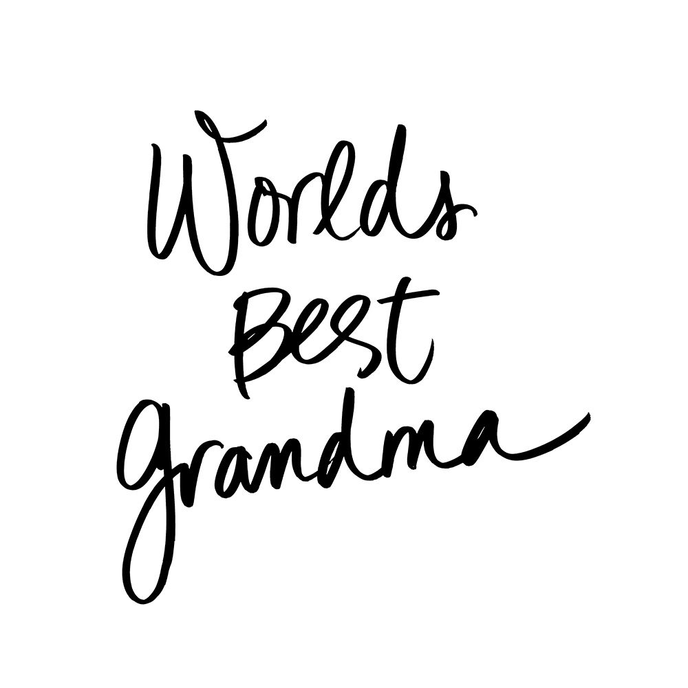 Worlds Best Grandma art print by SD Graphics Studio for $57.95 CAD