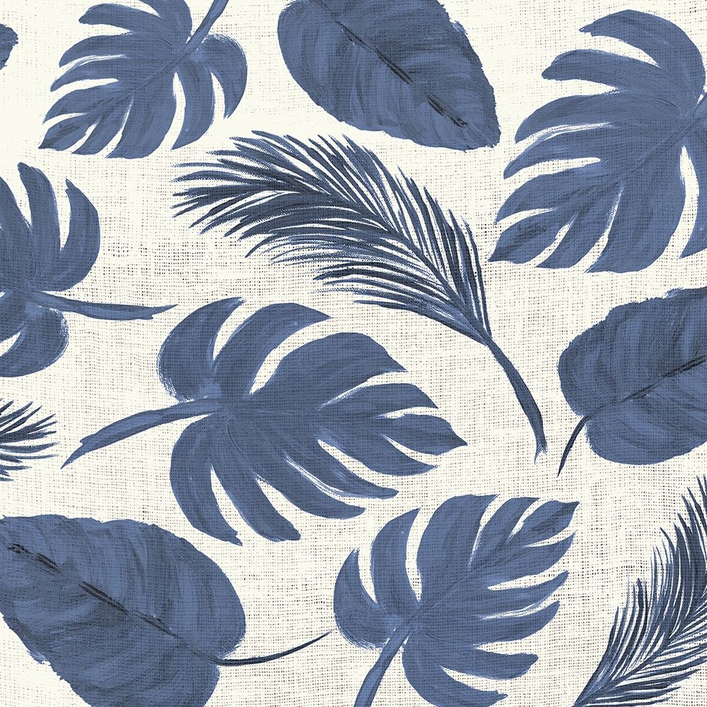 Blue Leaves Scatter Pattern art print by Julie DeRice for $57.95 CAD