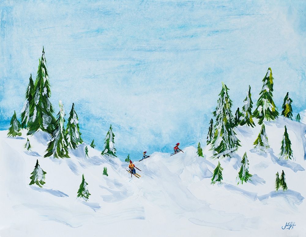 Winter Fun I art print by Julie DeRice for $57.95 CAD