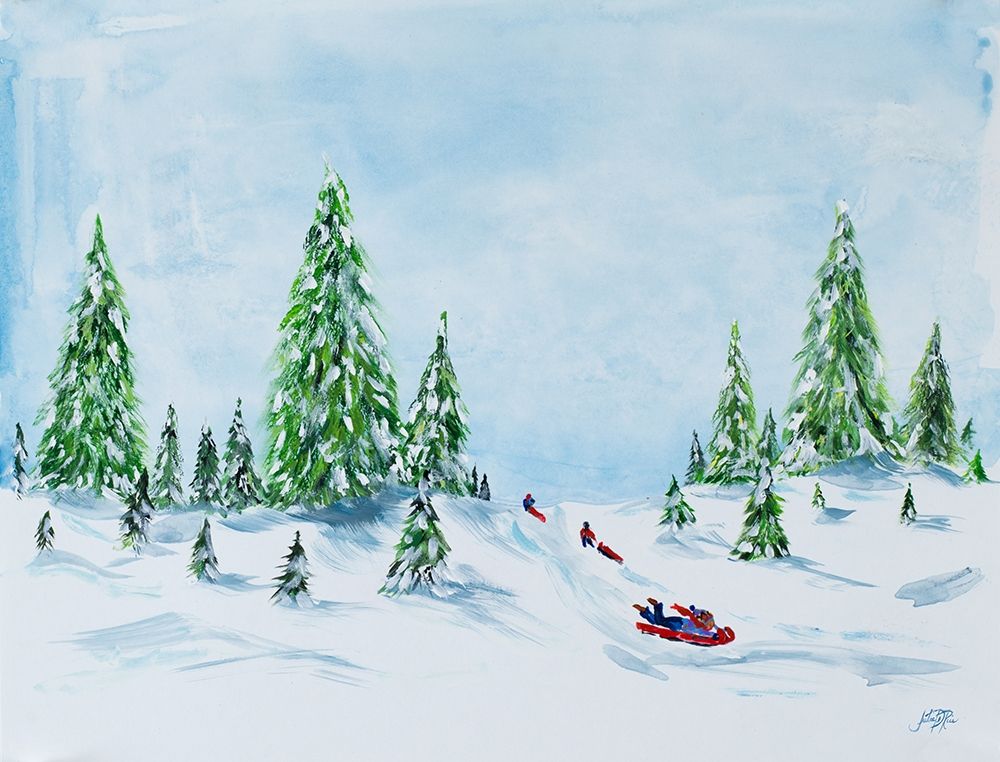 Winter Fun II art print by Julie DeRice for $57.95 CAD
