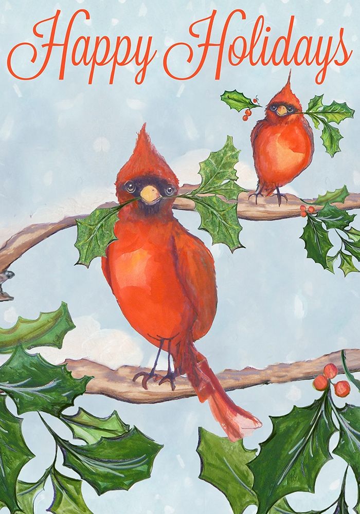 Holiday Birds art print by Diannart for $57.95 CAD