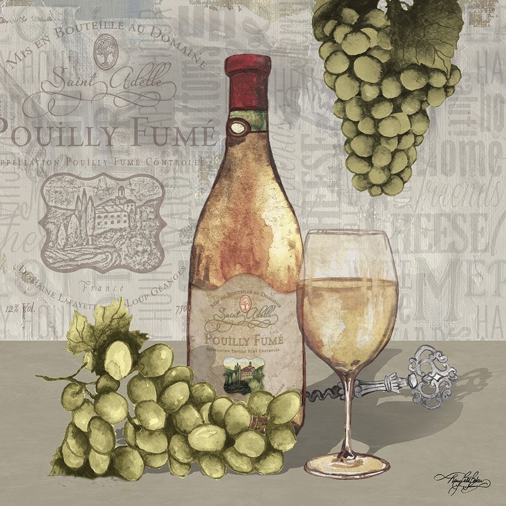 Wine and Grapes II art print by Mary Beth Baker for $57.95 CAD