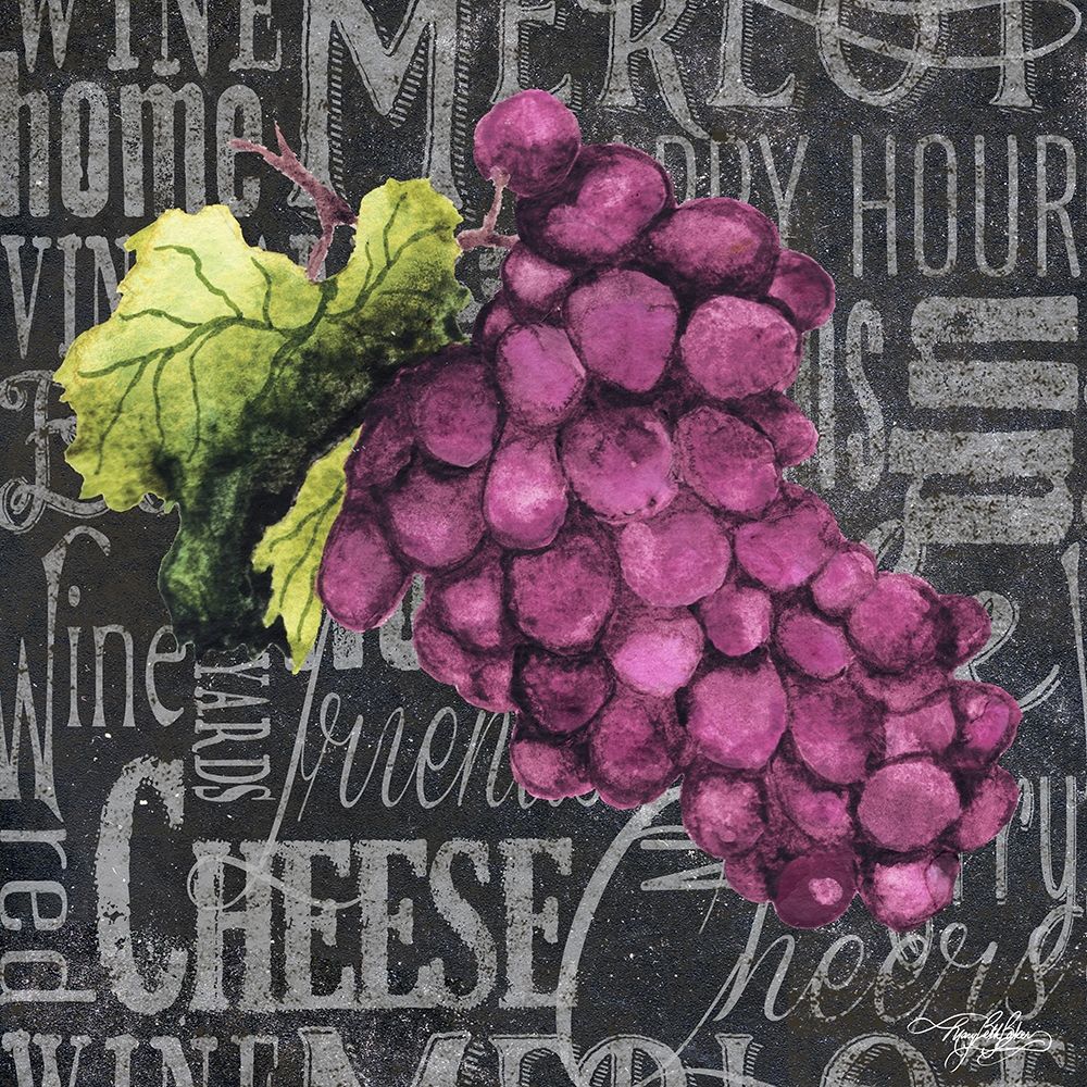 Wine Grapes III art print by Mary Beth Baker for $57.95 CAD