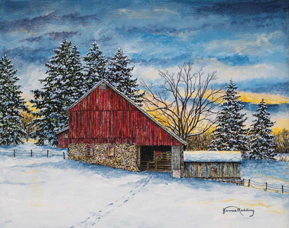 Stovers Mill Barn art print by James Redding for $57.95 CAD