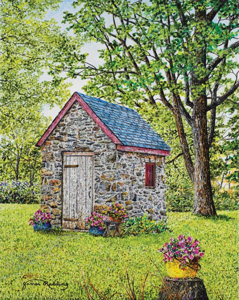 Spring At The Springhouse art print by James Redding for $57.95 CAD