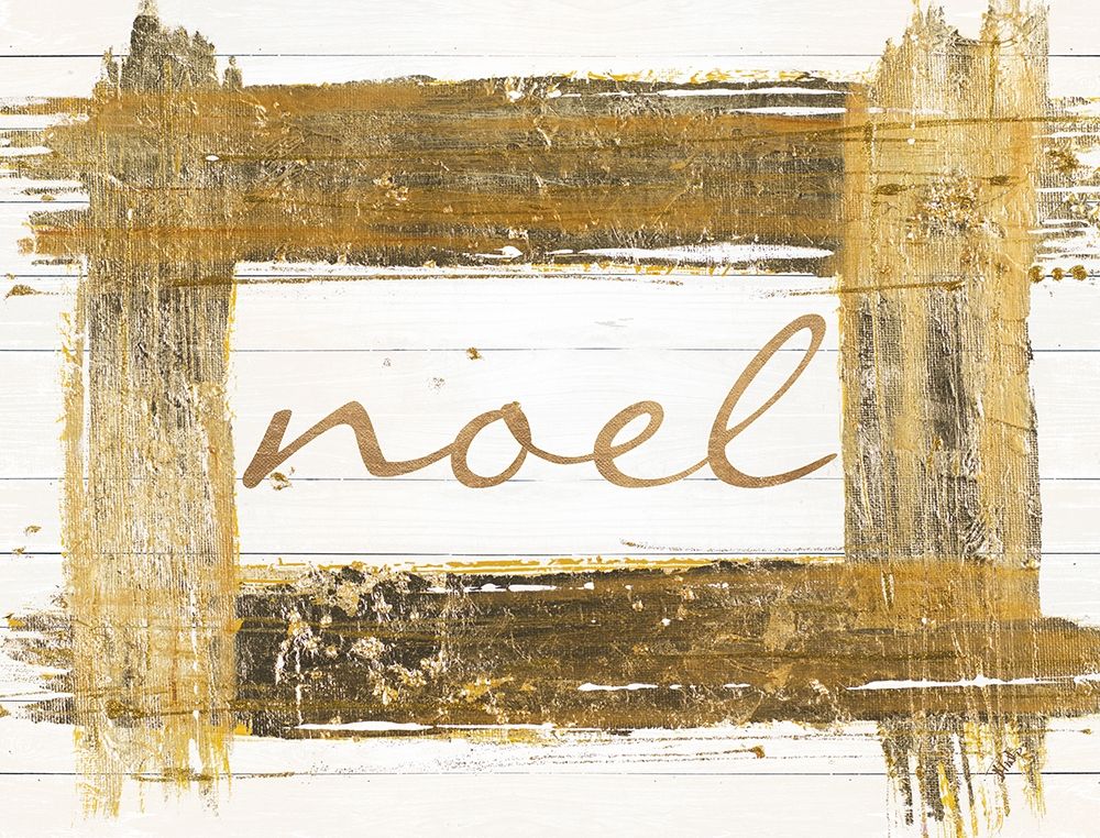 Gold Noel art print by Patricia Pinto for $57.95 CAD