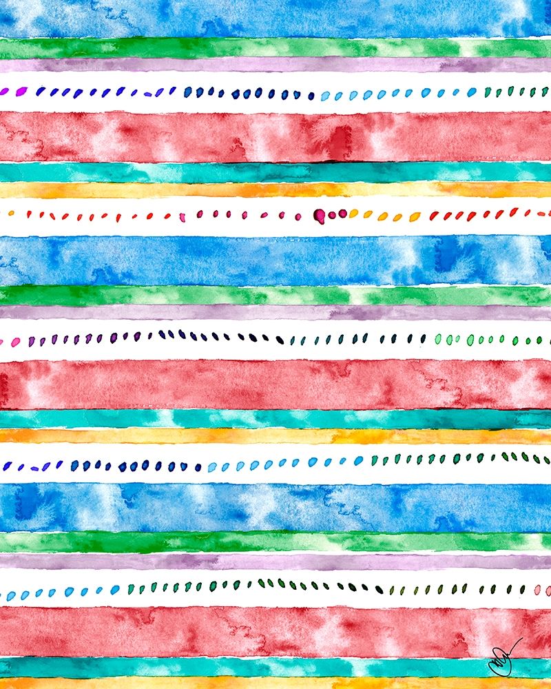 Colorful Bands II art print by Nola James for $57.95 CAD